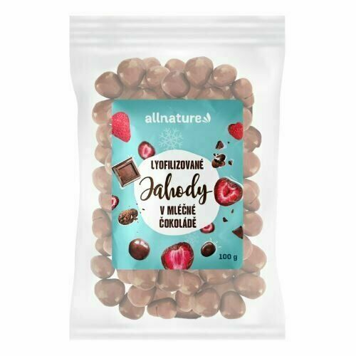 Allnature Mrazem sušené jahody v mléčné čokoládě 100 g porovnat ceny