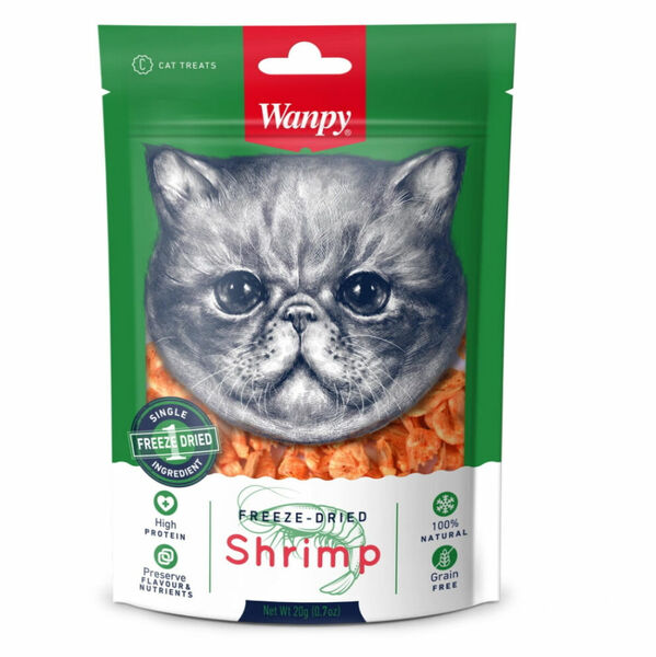 WANPY Freeze - dried shrimp pro kočky 20 g porovnat ceny