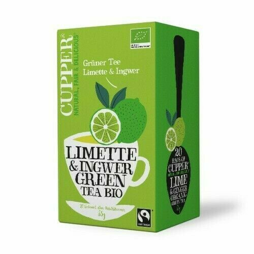 Cupper BIO Lime & Ginger Green Tea 20 n.s. porovnat ceny