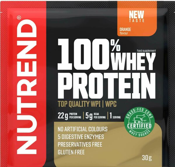 Nutrend 100% Whey Protein pomeranč 30g porovnat ceny