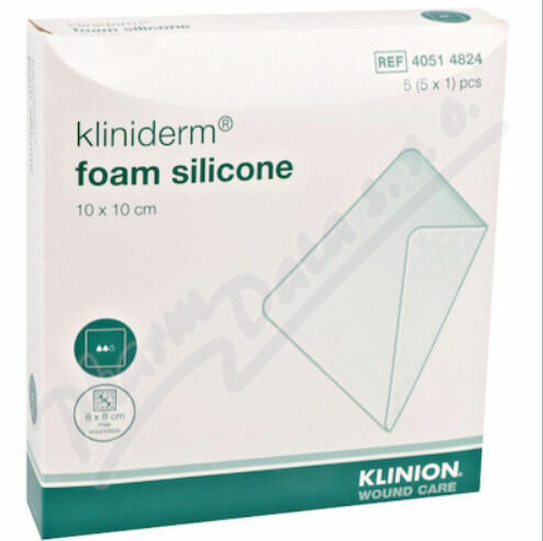 Pěnový Silikonový Obvaz Kliniderm 10x10 cm, 5 ks v balení porovnat ceny