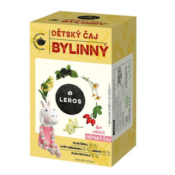 LEROS Dětský čaj bylinný 20x1,8g porovnat ceny
