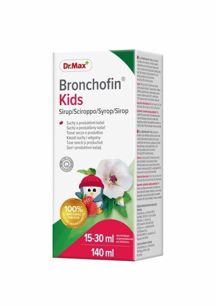 Dr. Max Bronchofin Kids sirup 140 ml porovnání ceny