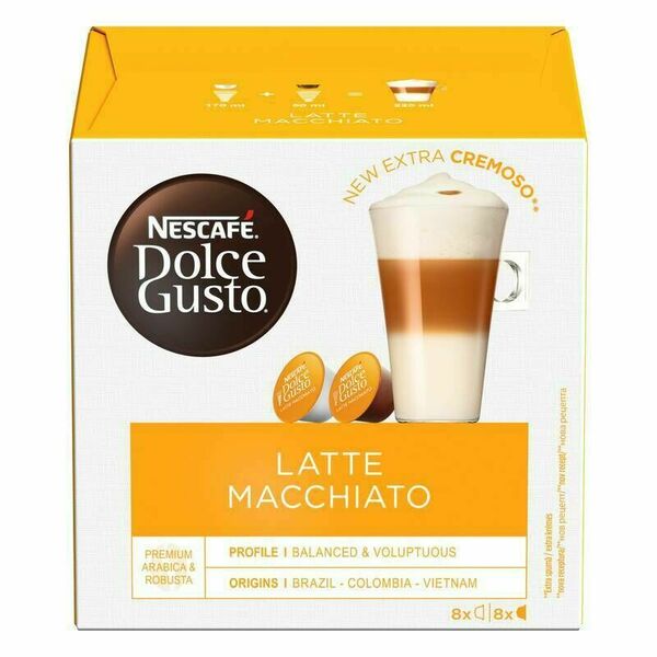 Nescafé Dolce Gusto® Latte Macchiatto kávové kapsle 16ks porovnat ceny