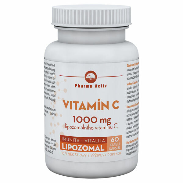 PHARMA ACTIV Lipozomal vitamín C 1000 mg 60 kapslí porovnat ceny