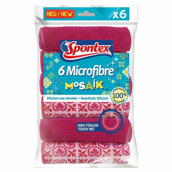 SPONTEX Mosaik Utěrka z mikrovlákna 6 kusů porovnat ceny