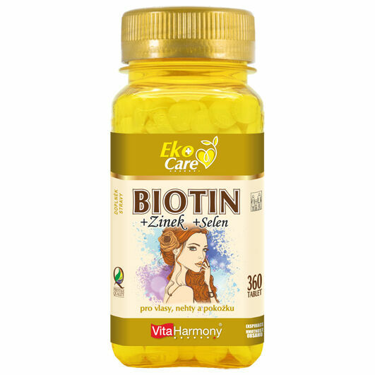VitaHarmony, s.r.o.  VitaHarmony VE Biotin 300 µg + selen + zinek - 360ks porovnat ceny
