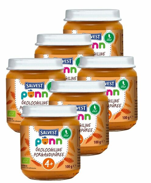 SALVEST Põnn BIO Mrkvové pyré 6x100 g porovnat ceny