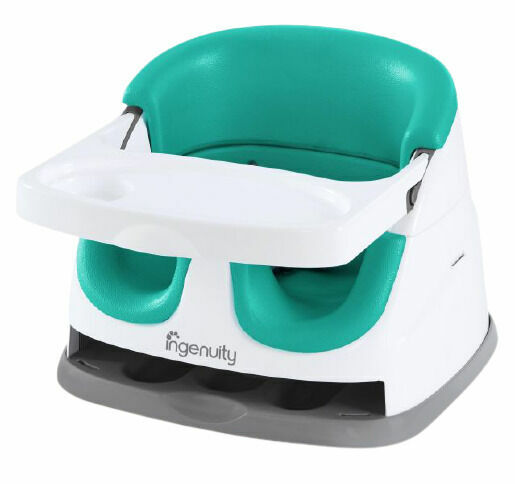 Ingenuity Podsedák na jídelní židli 2v1 Baby Base Ultramarine Green 6m+ do 22kg porovnat ceny