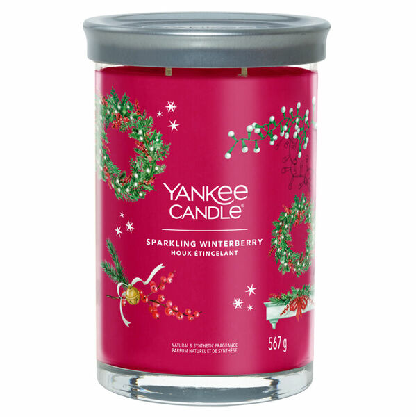 YANKEE CANDLE Signature Tumbler velký Sparkling Winterberry 567 g porovnat ceny