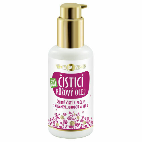 Purity Vision Bio Růžový čisticí olej s arganem, jojobou a vit. E 100ml porovnat ceny