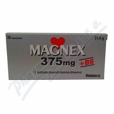 Magnex 375mg+B6 tbl.30 porovnat ceny