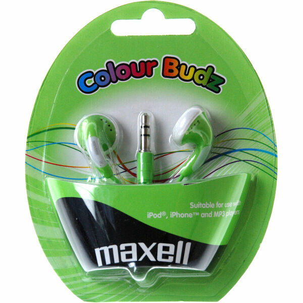 Maxell Sluchátka 303361 Colour Budz, Green porovnat ceny