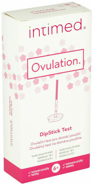 Intimed Ovulation hLH dipStick ovulační test pro domácí použití s kalíšky 6ks porovnat ceny
