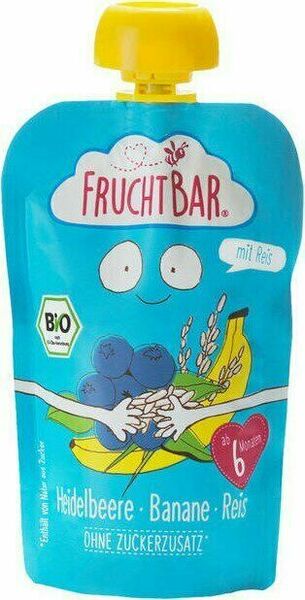 Fruchtbar BIO Ovocná kapsička s banánem, borůvkou a rýží 100 g porovnat ceny