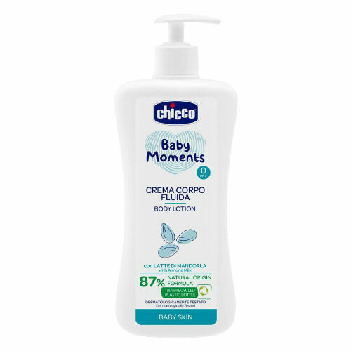 CHICCO Mléko tělové s dávkovačem Baby Moments 87 % přírodních složek 500ml porovnat ceny