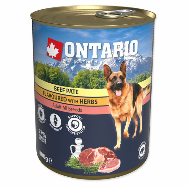 ONTARIO Konzerva hovězí paté s bylinkami 800 g porovnat ceny