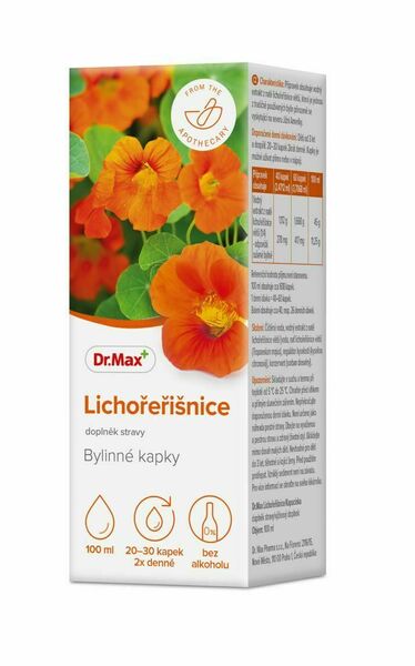Dr.Max Lichořeřišnice bylinné kapky 100 ml porovnání ceny