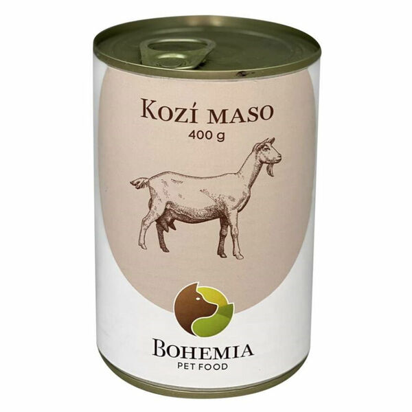 BOHEMIA PET FOOD Konzerva kozí maso ve vlastní šťávě pro psy 400 g porovnat ceny