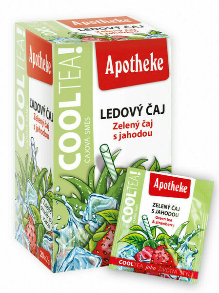 Apotheke CoolTea Zelený čaj s jahodou 20x2g porovnat ceny