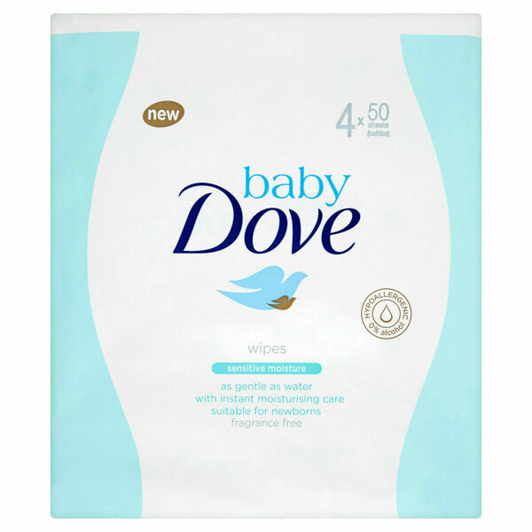 Baby Dove Vl. ubrousky Sensitive 4x50 porovnat ceny