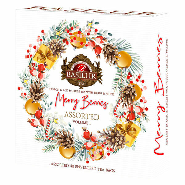 BASILUR Merry berry assorted I. černé a zelené čaje 40 sáčků porovnat ceny
