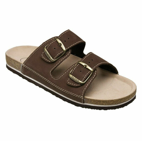 SANTÉ Pánské pantofle hnědé 1 pár, Velikost obuvi: 45 porovnat ceny