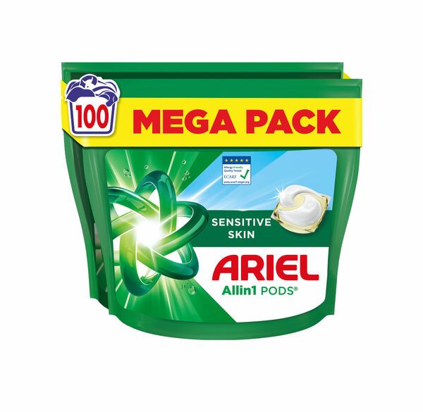 Ariel Sensitive Allin1 kapsle na praní 100 ks porovnání ceny
