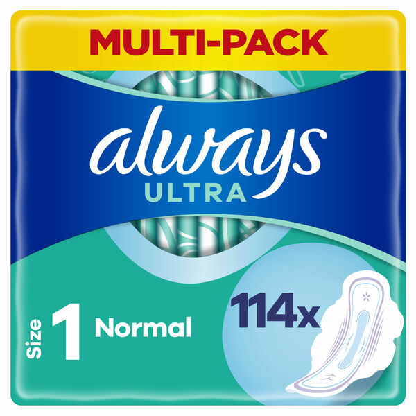Always Ultra Hygienické Vložky Normal (V1) S Křidélky 114 ks porovnat ceny