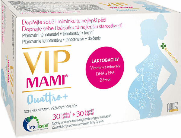 VIP mami Quattro+ 30 tablet + 30 kapslí porovnat ceny
