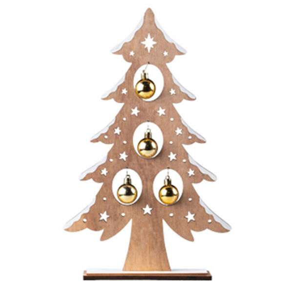 Z-TRADE Stromek s kouličkami na postavení dřevěný, přírodní 235x385mm 1 kus porovnat ceny