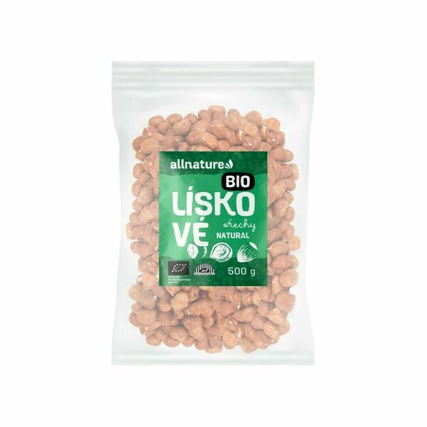 Allnature Lískové ořechy BIO 500g porovnat ceny
