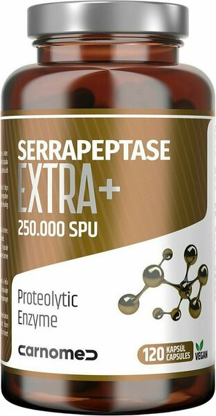 CARNOMED Serrapeptase EXTRA + 250.000SPU 120 kapslí porovnat ceny