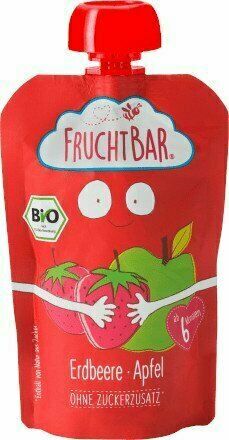 Fruchtbar BIO Ovocná kapsička s jablkem a jahodou 100 g porovnat ceny