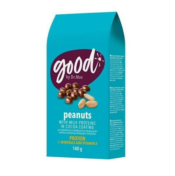 Dr. Max Protein Snack Peanuts arašídy v kakaové polevě 140 g porovnat ceny