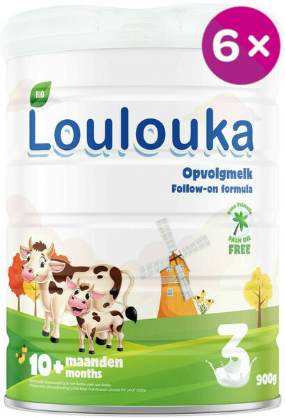 Loulouka BIO pokračovací kojenecká výživa 3 - 6x900g porovnat ceny