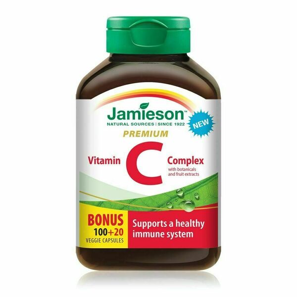 Jamieson Vitamín C PREMIUM s bioflavonoidy 600 mg 120 tablet porovnat ceny