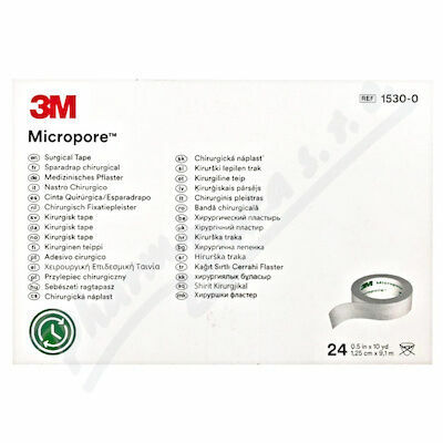 3M Micropore papírová náplast 1530-0 bílá 1,25 cm x 9,1 m 24 ks porovnat ceny