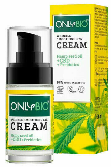 OnlyBio Oční krém proti vráskám, s konopím a CBD olejem 30ml porovnat ceny