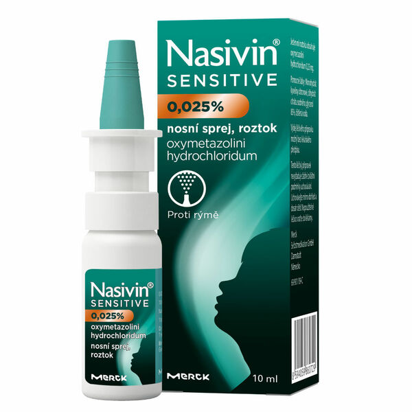 NASIVIN Sensitive 0,025 % roztok ve spreji pro děti 10 ml porovnat ceny
