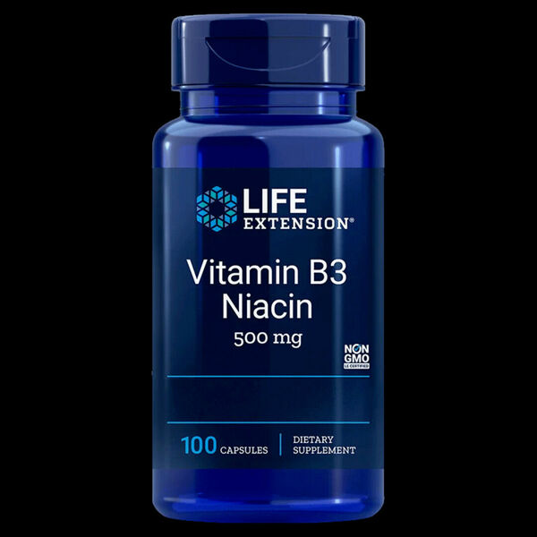 Life Extension Vitamin B3 Niacin - 100 kapslí porovnat ceny