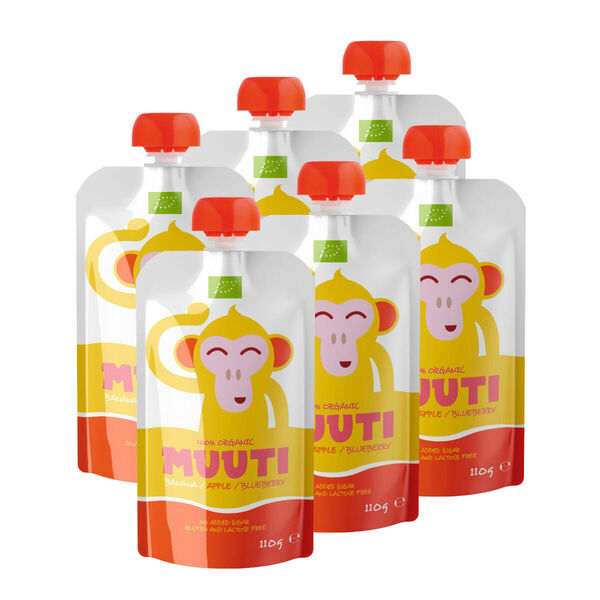 SALVEST Muuti BIO Banán, jablko a borůvky 6x110 g porovnat ceny
