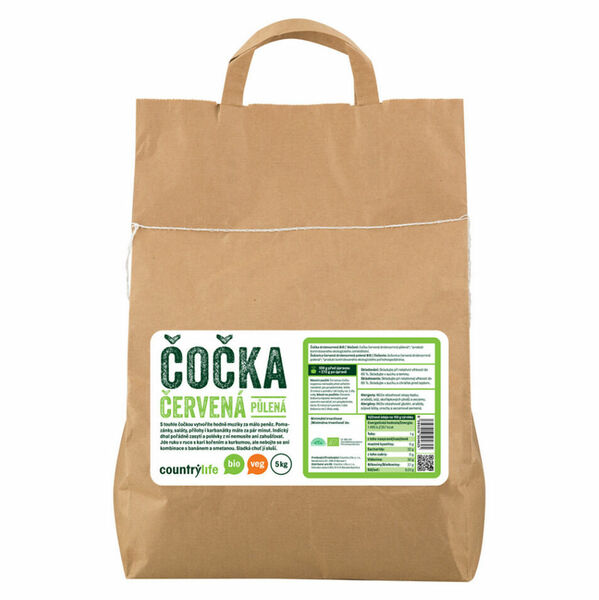 COUNTRY LIFE Čočka červená půlená loupaná 5 kg porovnat ceny