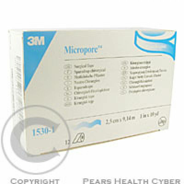3M Micropore papírová náplast bílá 2.5 cm x 9.15 m 12 ks porovnání ceny