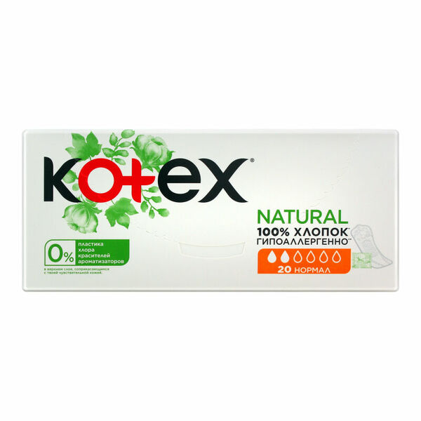 Kotex® Liners Natural Normal 20ks porovnat ceny
