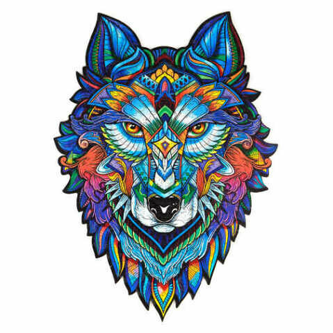 UNIDRAGON Dřevěné puzzle majestic wolf velikost M porovnat ceny
