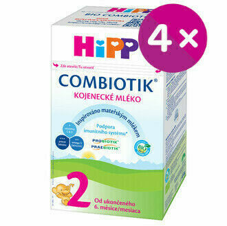 HiPP 2 BIO Combiotik mléko 4x500g porovnat ceny