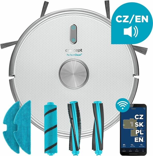 Concept  VR3120 Robotický vysavač s mopem 2 v 1 PERFECT CLEAN Laser porovnat ceny