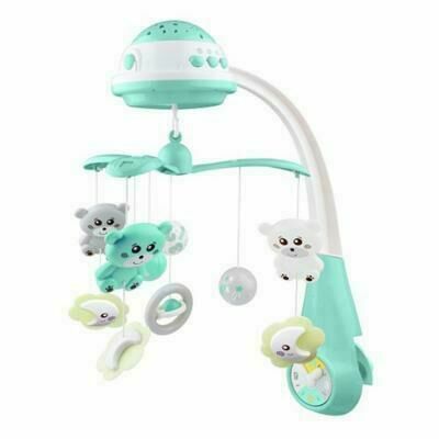 Baby Mix Kolotoč nad postýlku se světelným projektorem mint porovnat ceny