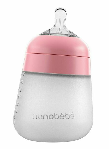 Nanobébé silikonová dětská Flexy - růžová 270ml 1 ks porovnat ceny